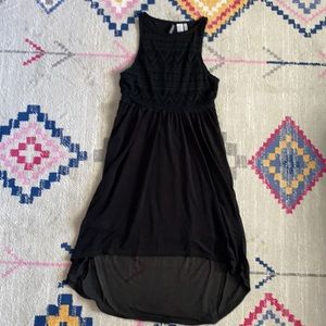 Divided black dress